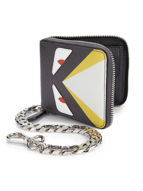 fendi monster wallet|Fendi Monster Zip Around Wallet .